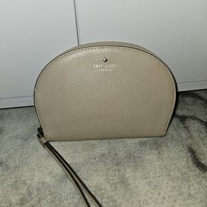 Kate Spade Taupe Leather Wristlet